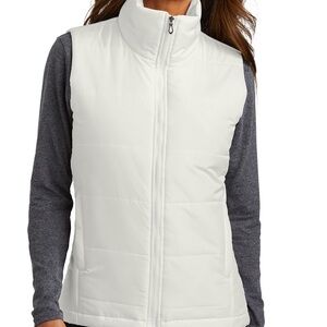 White Womens (M) vest from port authority. NEVER WORN!